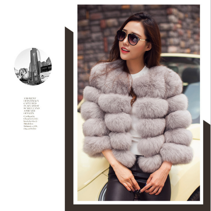 S-3XL Mink Coats Women Winter New Fashion FAUX Fur Coat Elegant Thick Warm Outerwear Fake Fur Jacket Chaquetas Mujer