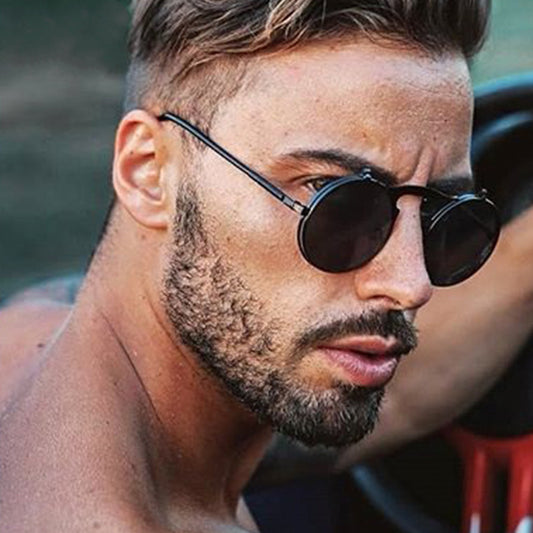 Personalized Fashion Round Sunglasses For Men