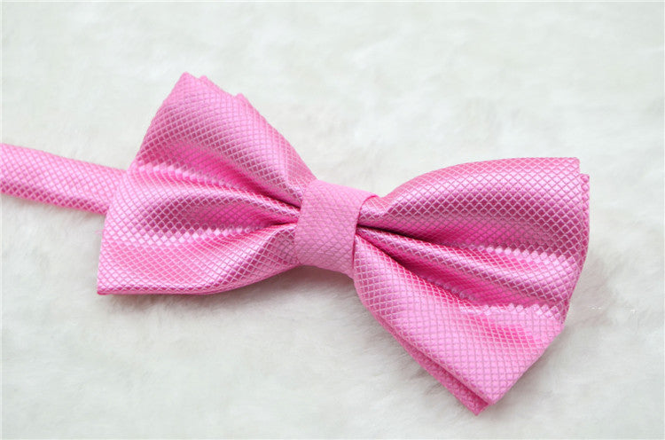 Men and women solid color bow tie