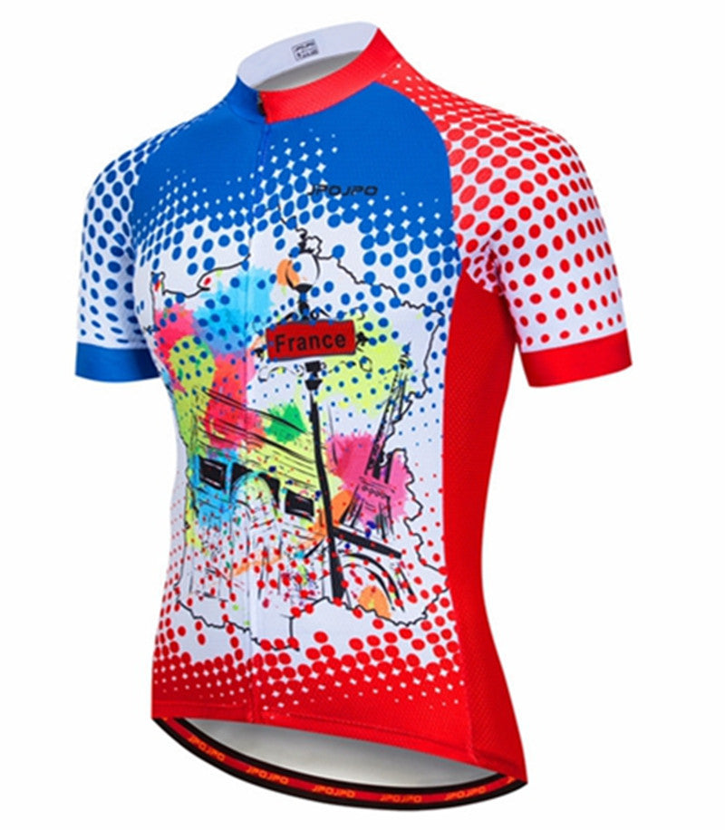 Men's And Women's Summer Cycling Jersey Tops, Breathable Outdoor Cycling Jerseys