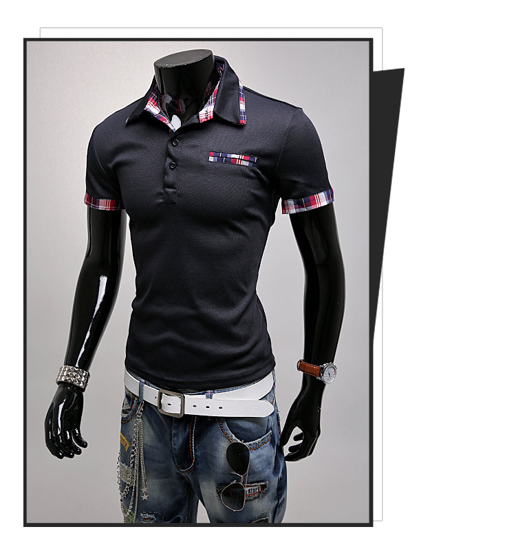 Youth business POLO shirt T-shirt short sleeve men