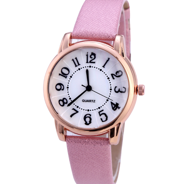 Drop Shipping Women Simple Dial Wristwatches Casual Fashion Luxury Leather Strap Quartz Watches Clock Relogio Feminino