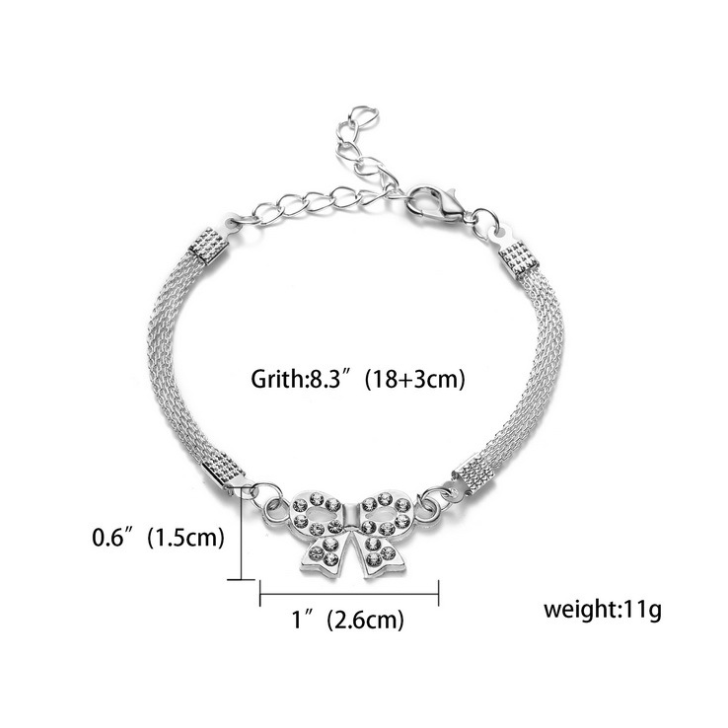 RINHOO 925 Jewelry Silver Color Bracelet s For Women Bracelet Fashion Wedding Banquet Bracelet S & Bangles Valentine''s Day Gift