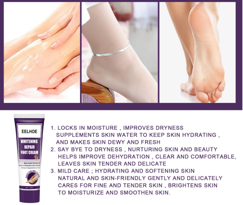 Foot Care Cream Moisturizes And Exfoliates Feet