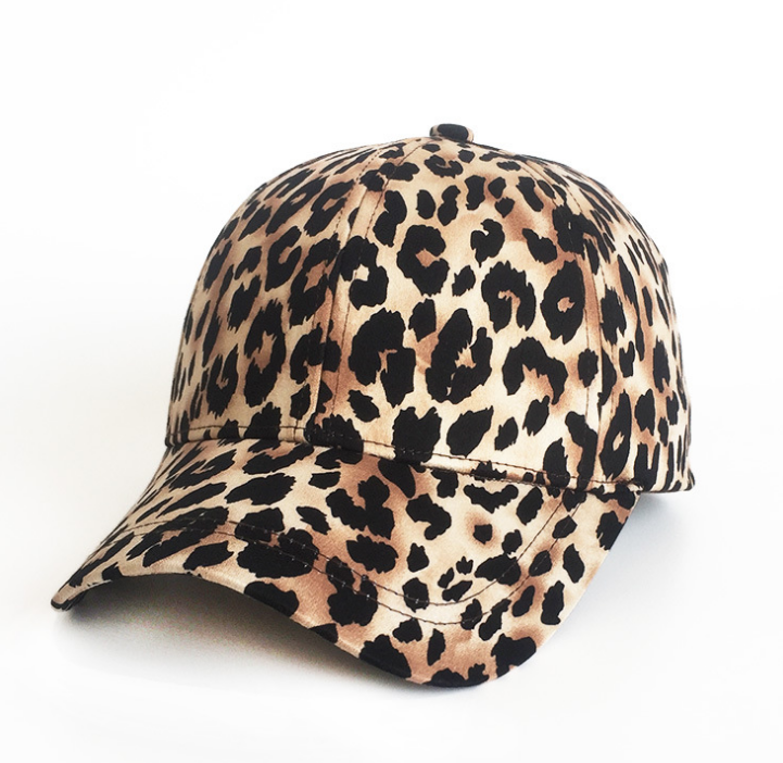 Ladies Leopard Print Hats Wholesale Custom Ponytail Baseball