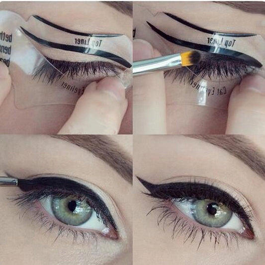 Smoky eye makeup eyeliner aids