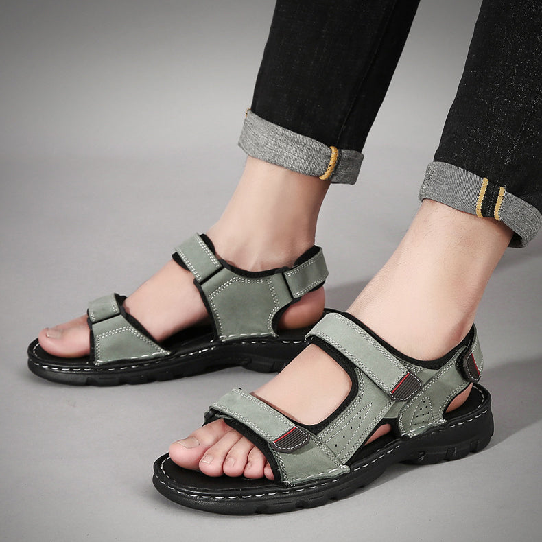 Summer Sandals Men's Velcro Sandals And Slippers