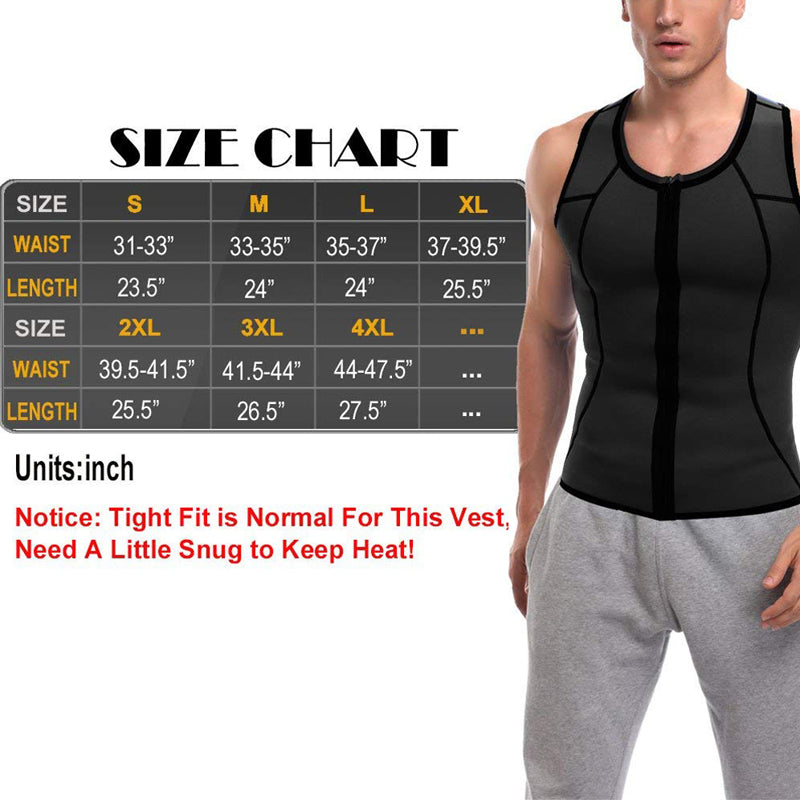 Sports neoprene corset men