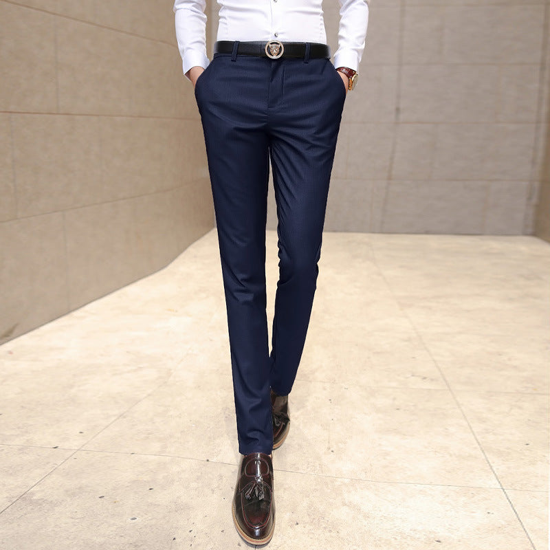 Men's slim business casual suit pants