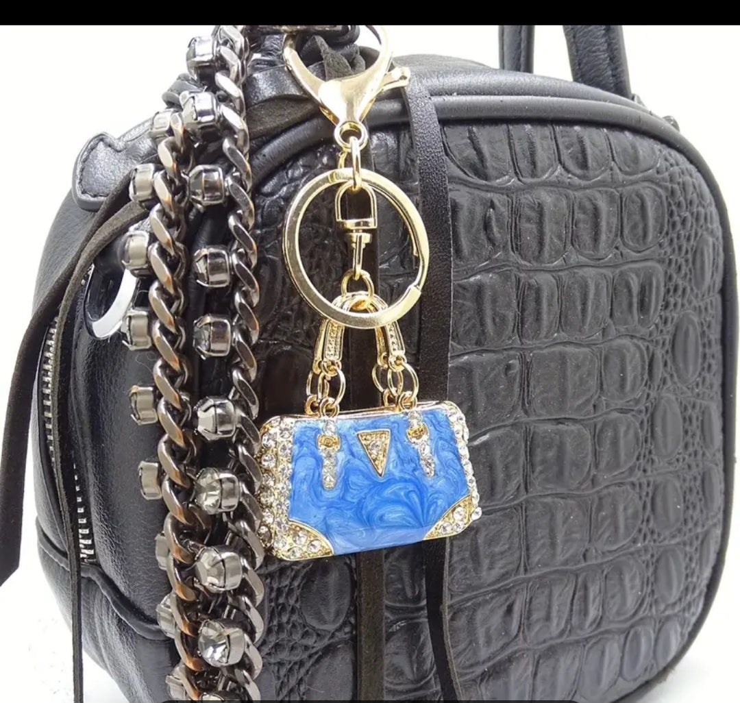 Mini Handbag Enamal Keychain