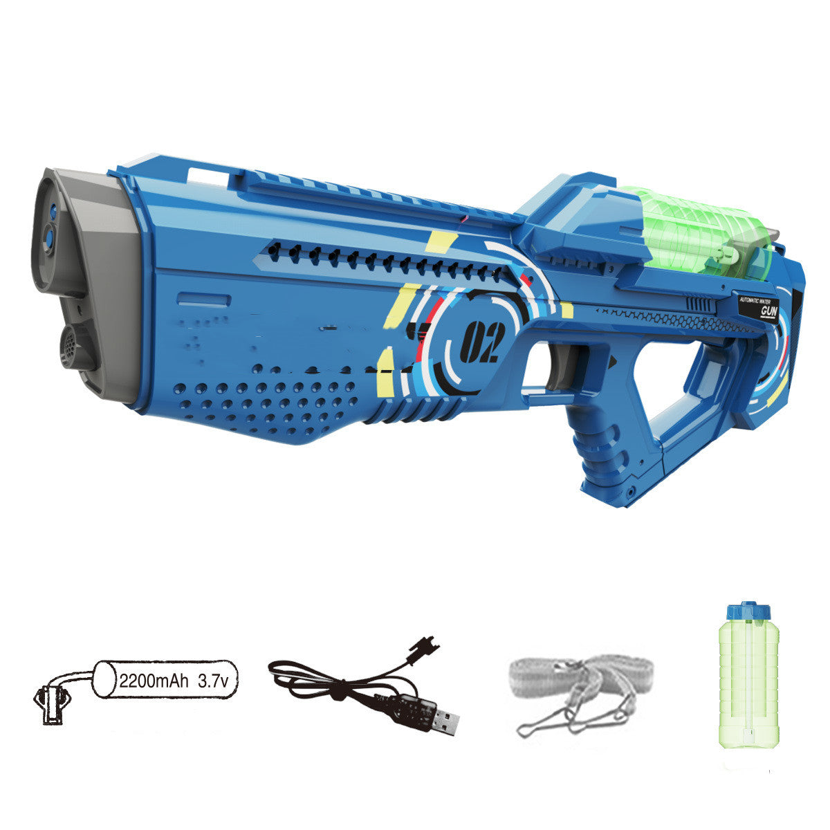 Electric Water Gun Outdoor Luminescent Sound Effect Toys