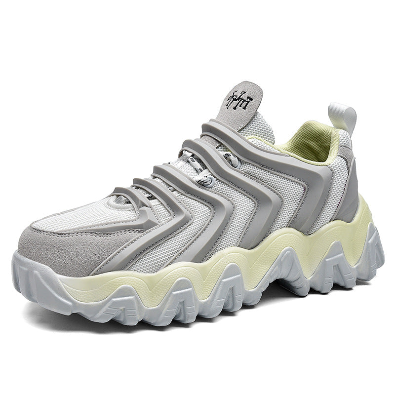 Breathable platform sneakers