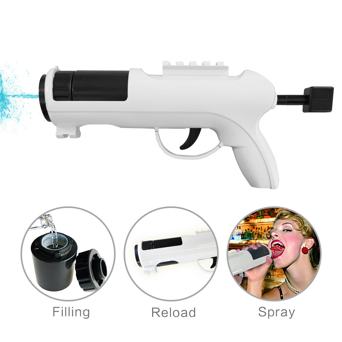 Beer Water Gun Shot Wine Gun Foreign Wine Party Atmosphere Props