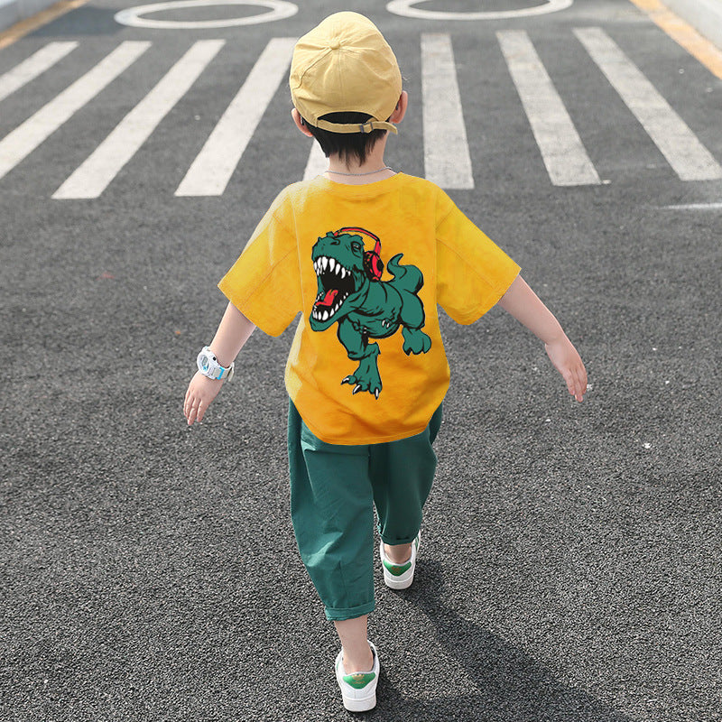 Children's Clothing Boys Summer Suits Western-style Clothes Boys Summer Handsome Short Sleeves