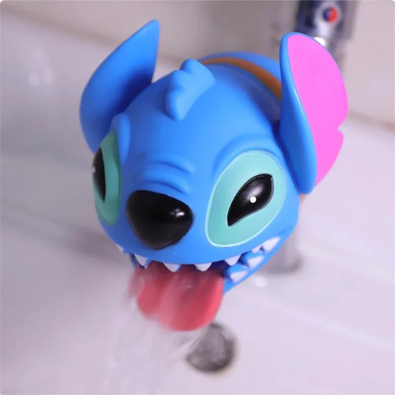 Mickey figure water tap Faucet Extender Water Saving silicone Faucet Extension Tool Help Children Washing hand