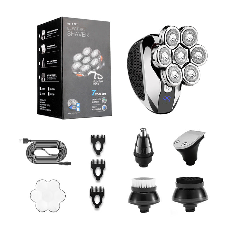 Fully Washable Multifunctional Electric Optical Head Hair Clipper