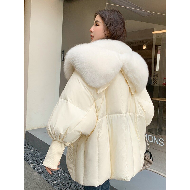 Women Warm Coat 90% White Goose Down Jacket Luxury