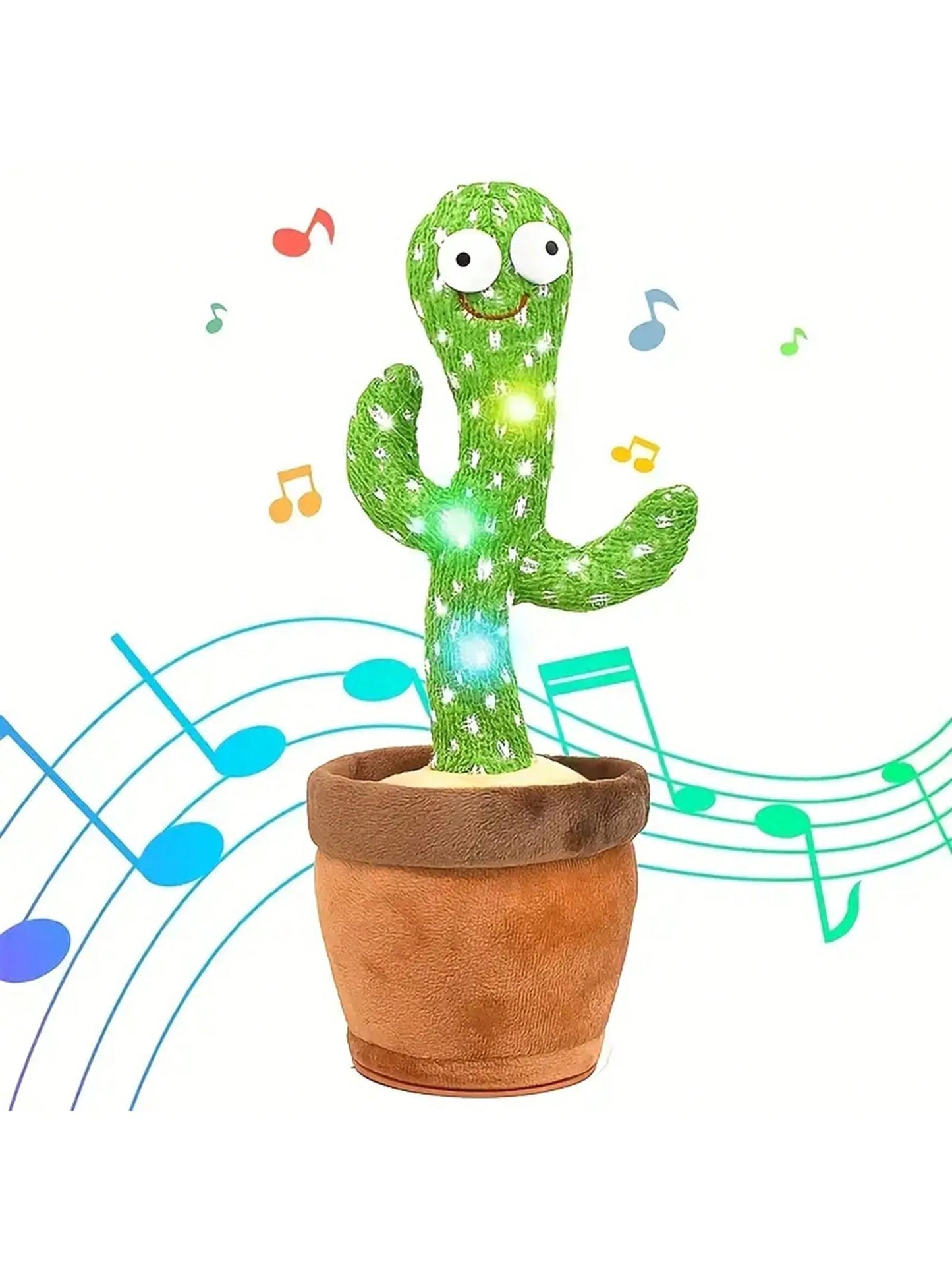 1pc-Danse Jouets De Cactus Parlants Pour Bébés Garçons Et Filles, Chant Mimant L’enregistrement Répéter Ce Que Vous Dites Sunny Cactus Plus