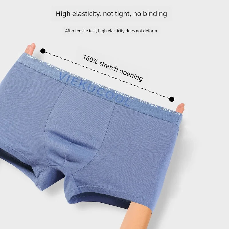 4pcs Boxers Man Underwear Cotton Graphene Men Underpants Breathable Comfortable Men's Panties  Elastic BoxerShorts Trunk