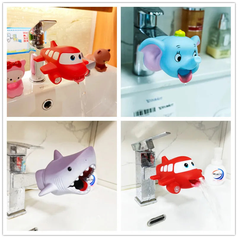 Miniso Disney kid Cartoon Mickey Minnie Extender Water extender Saving silicone Faucet Extension Tool Help Children Washing hand