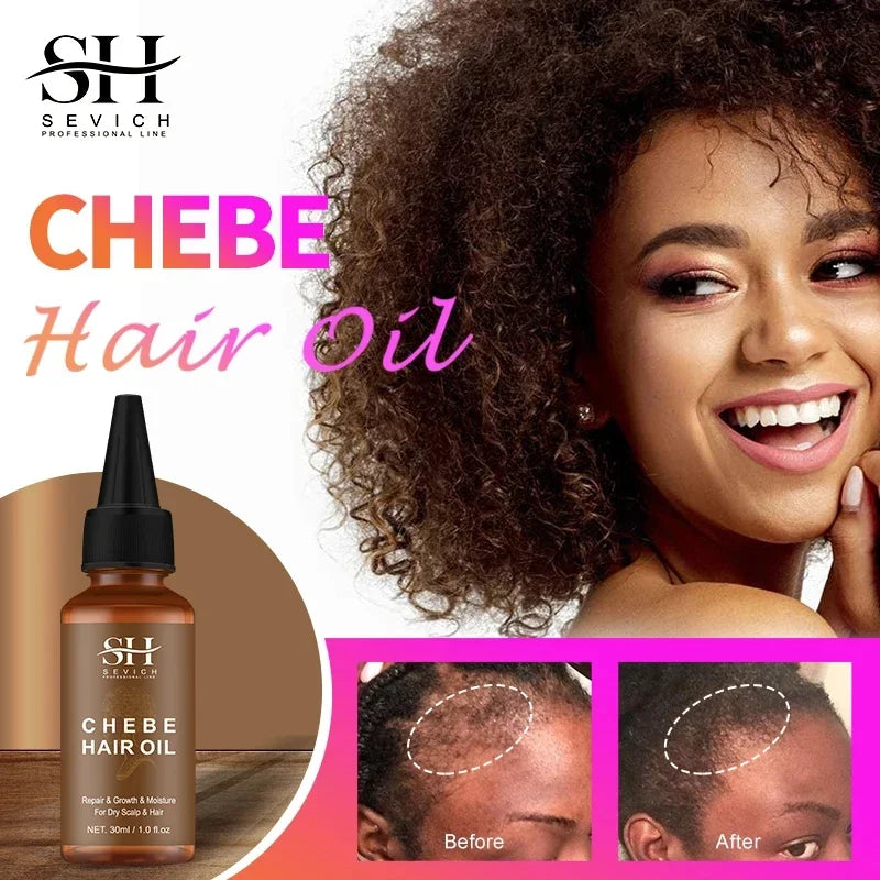 Hair Growth Chebe  Oil Anti-Hair Loss Treatment Fast Growing Products Repair Damage Dry Hair Care Essential Oils for Men Women