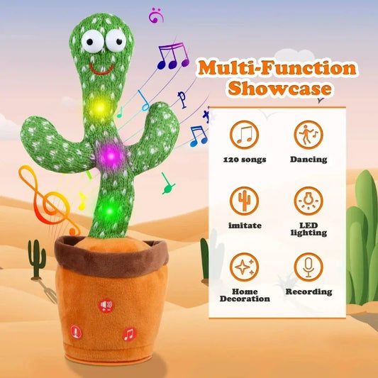 Danse Talking Cactus Jouets Cadeau d’anniversaire Dancing Cactus Jouet en peluche électronique Décoration de la maison pour les enfants Cadeaux de Noël