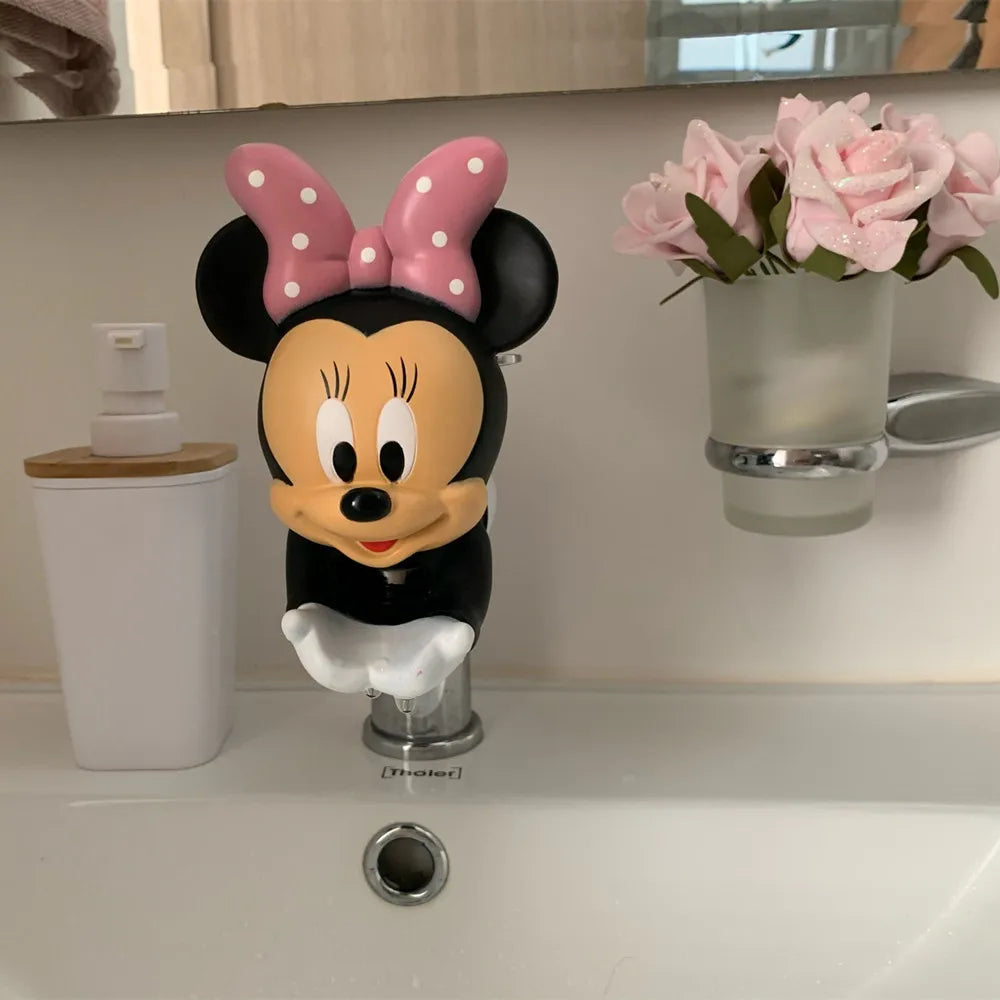 Miniso Disney kid Cartoon Mickey Minnie Extender Water extender Saving silicone Faucet Extension Tool Help Children Washing hand