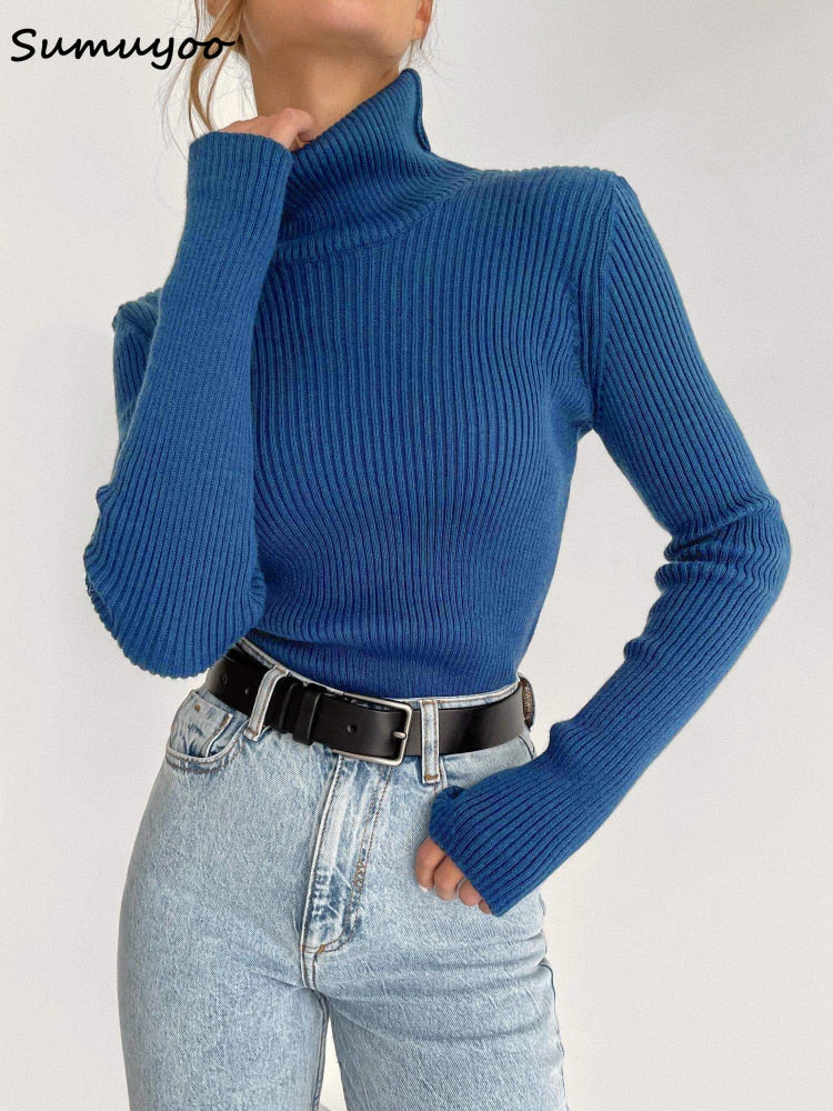 Pull tricotté doux et chaud pour femmes