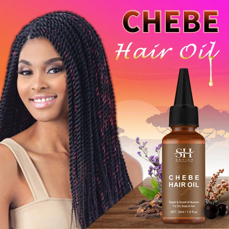 Hair Growth Chebe  Oil Anti-Hair Loss Treatment Fast Growing Products Repair Damage Dry Hair Care Essential Oils for Men Women