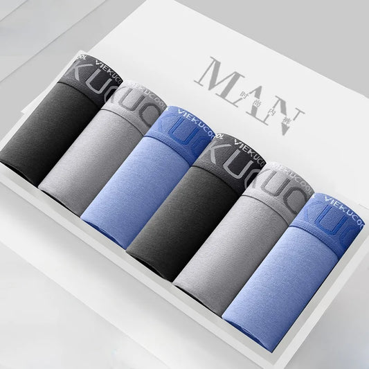 4pcs Boxers Man Underwear Cotton Graphene Men Underpants Breathable Comfortable Men's Panties  Elastic BoxerShorts Trunk