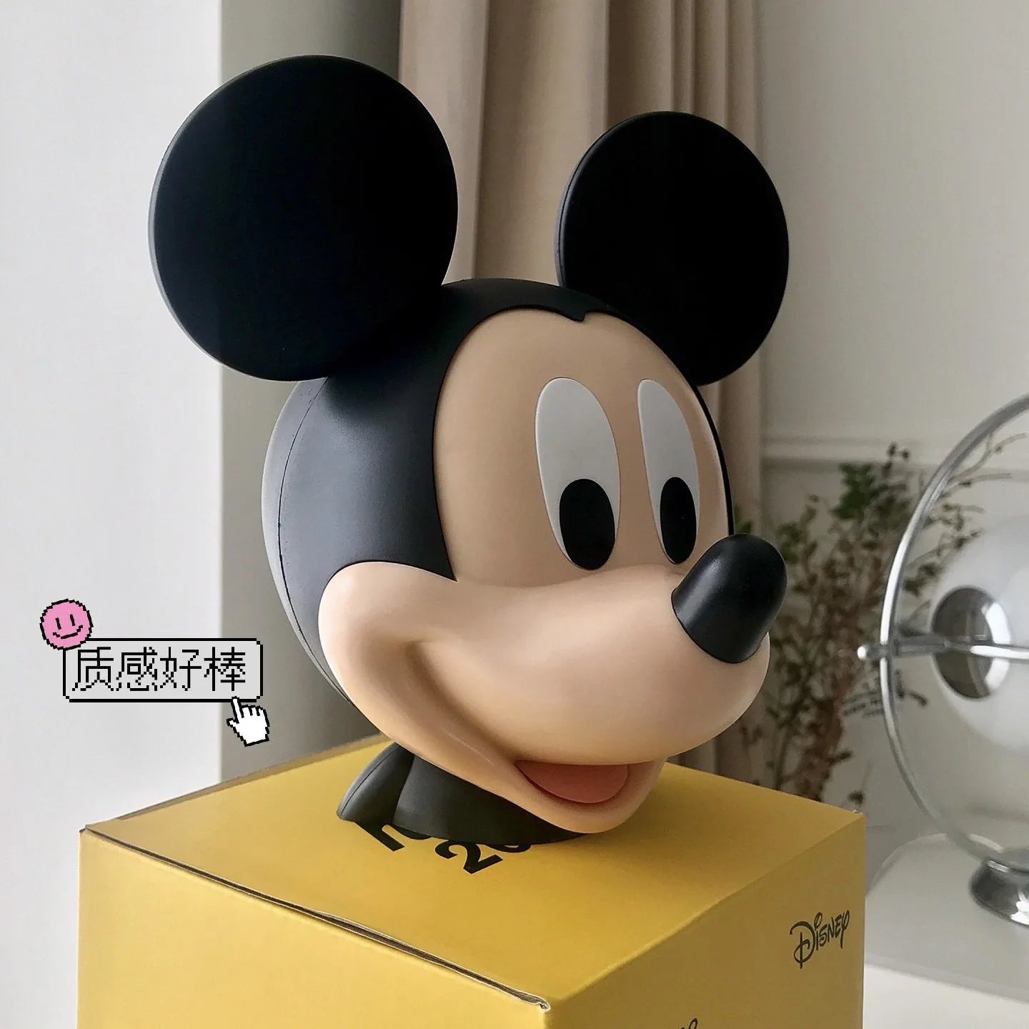 Kawai Disney Anime Figure Mickey Mouse Piggy Bank Cute Money Box Decorative Creative Desktop Ornaments Gifts Kids Collection