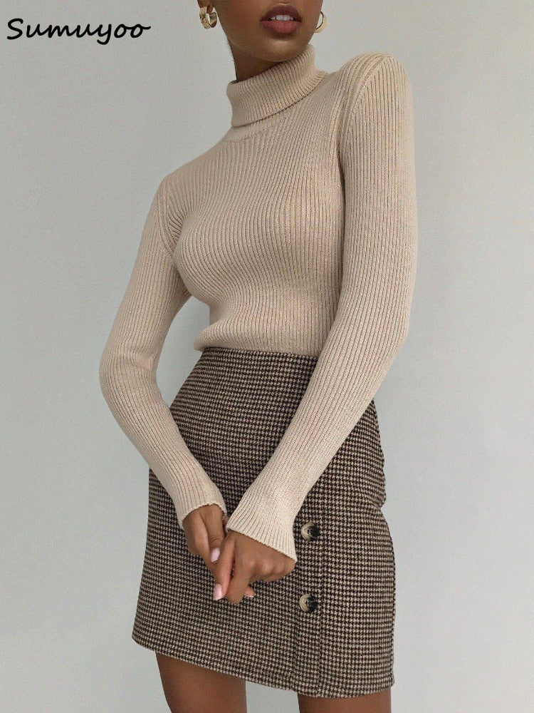 Pull tricotté doux et chaud pour femmes