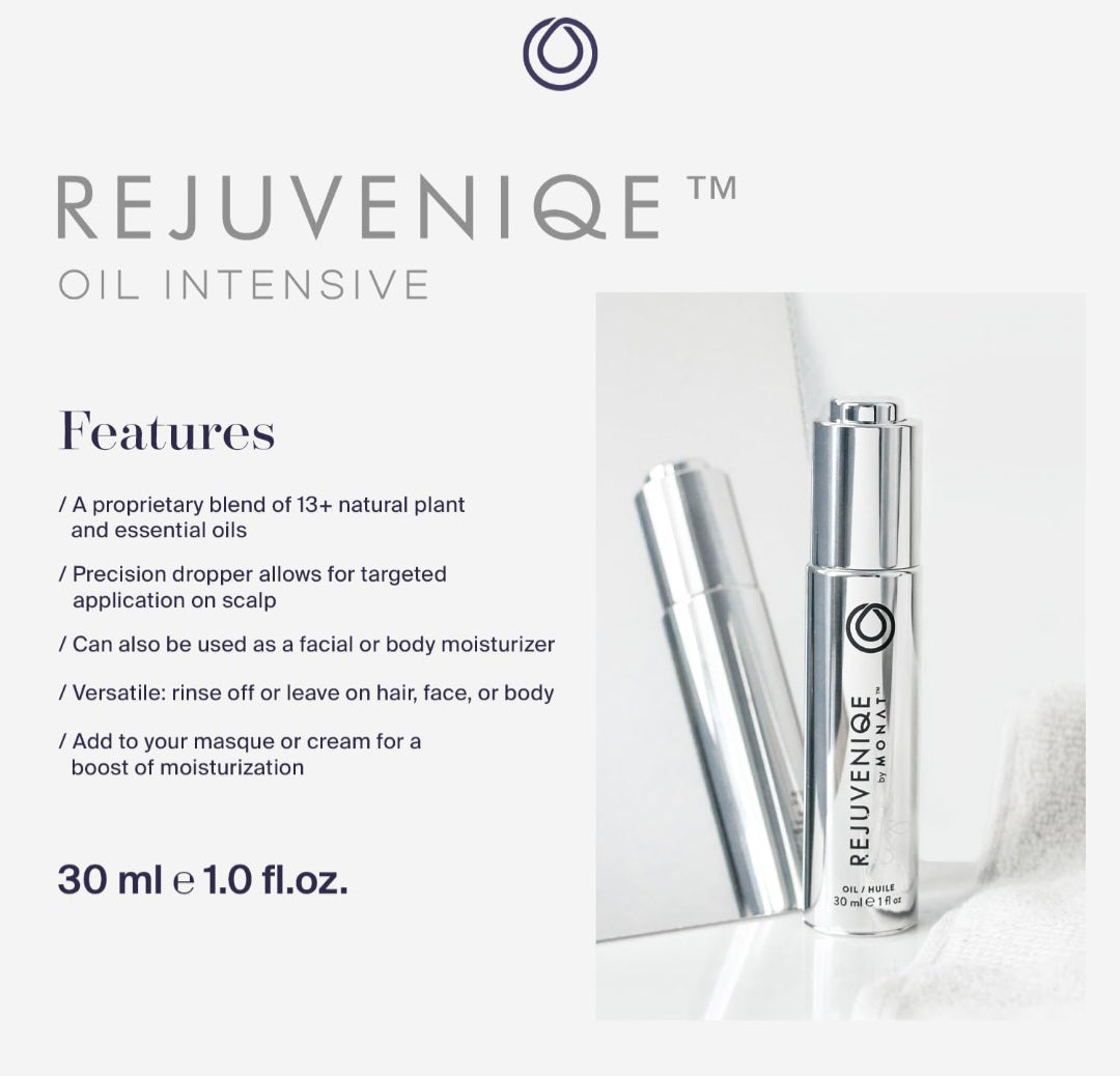 MONAT REJUVENIQE® Oil Multi-Purpose Hair & Skin Treatment with 13+ Natural Plant and Essential Oils, Hydrates and Strengthens, 30 ml (1.0 fl.oz.)