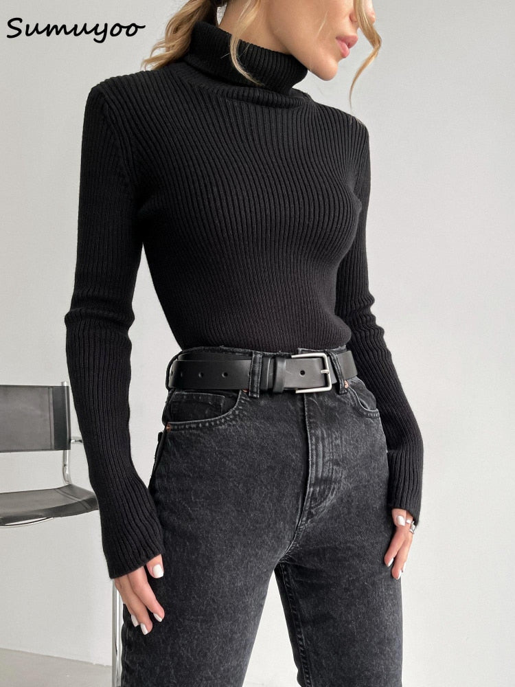 Pull tricotté doux et chaud pour femmes