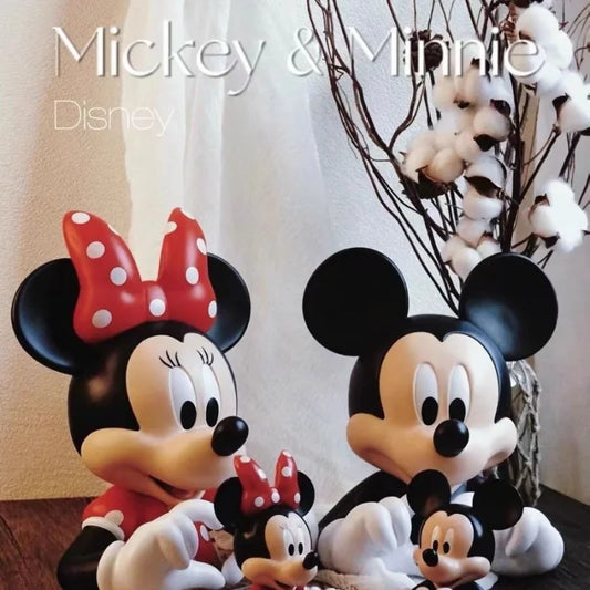 [in Stock]disney Mickey Minnie Mouse Pure Handmade Resin Cute Home Decoration Desktop Atmosphere Children's Christmas Gift