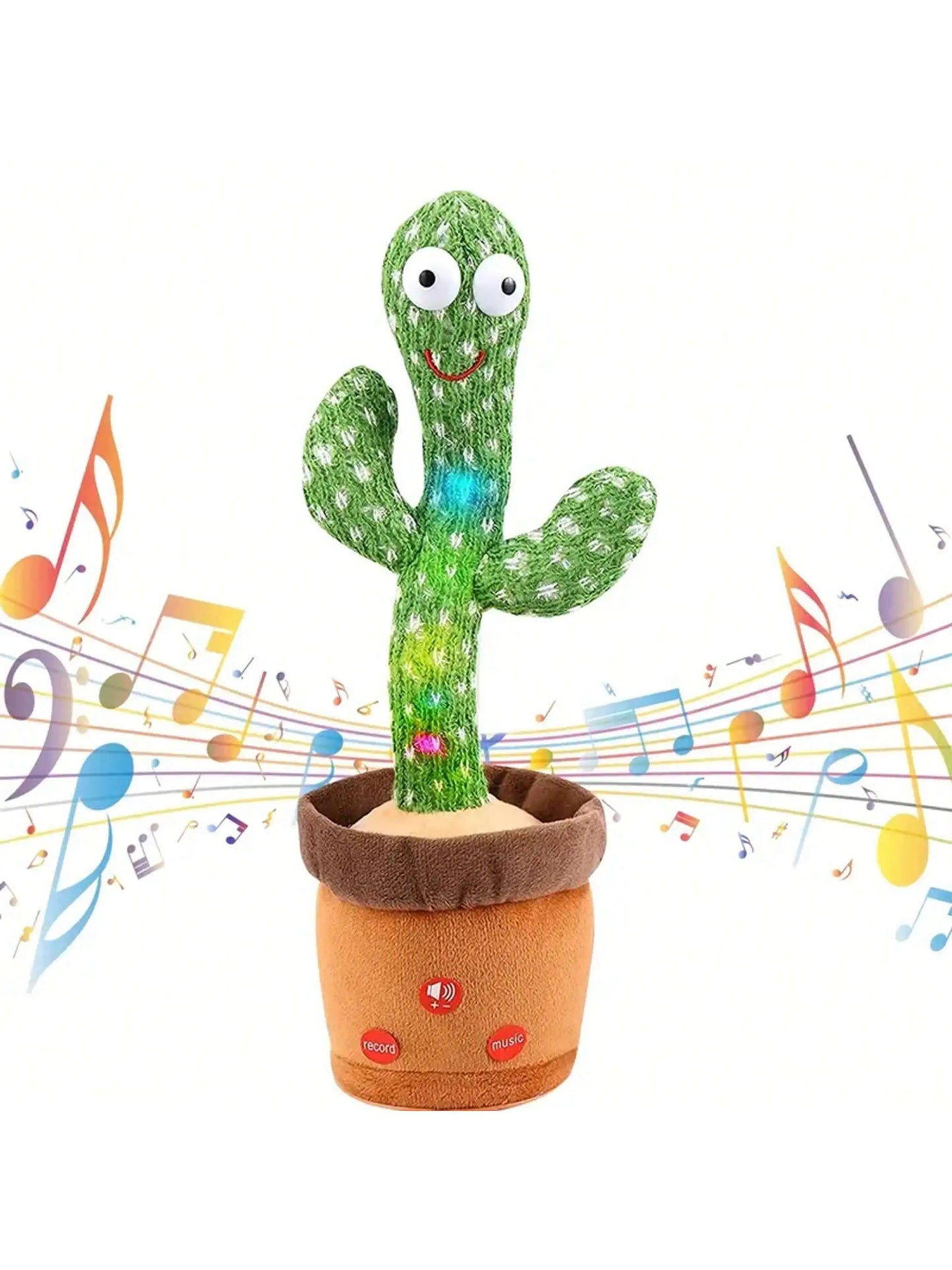 1pc-Danse Jouets De Cactus Parlants Pour Bébés Garçons Et Filles, Chant Mimant L’enregistrement Répéter Ce Que Vous Dites Sunny Cactus Plus