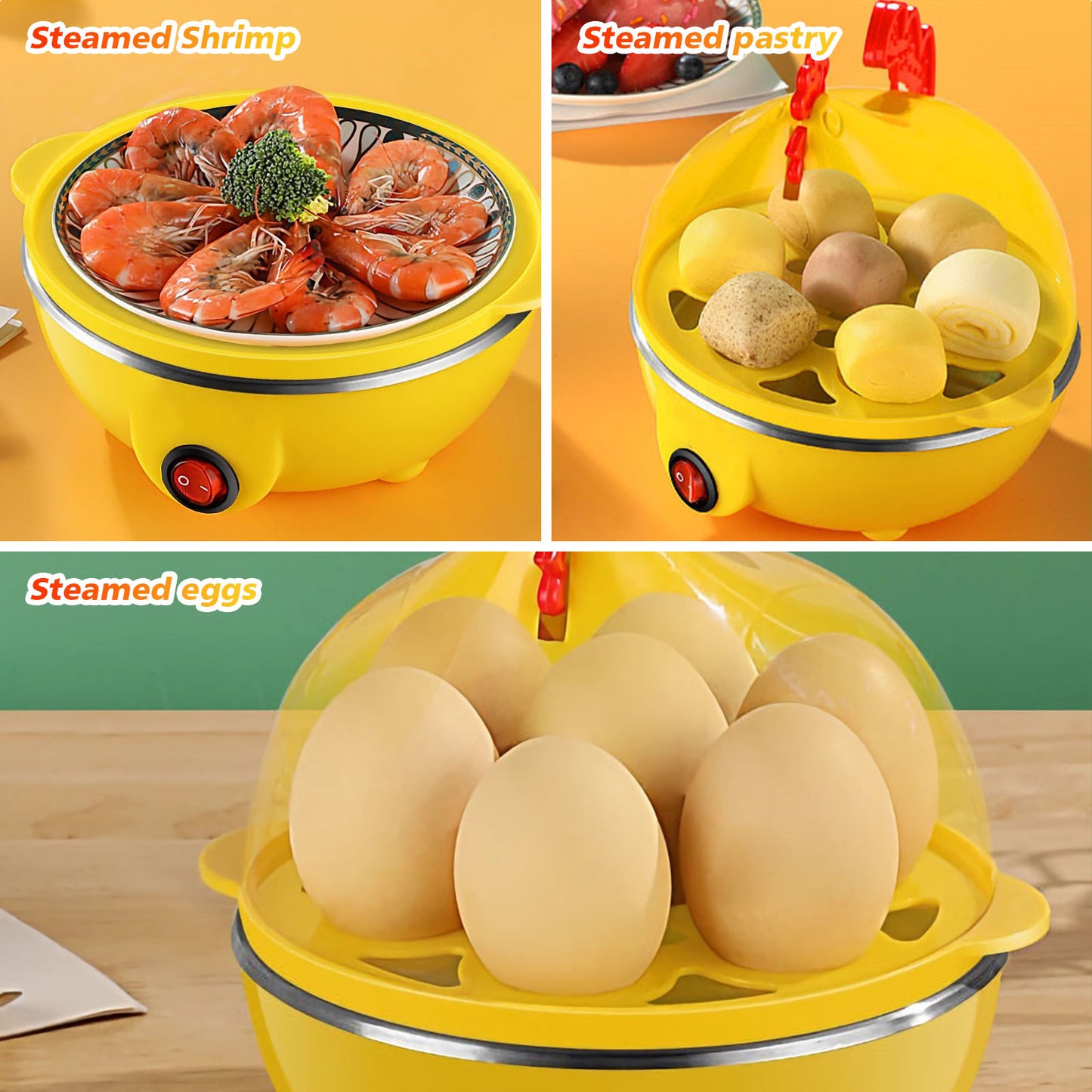 Egg Cooker, Egg Boiler With 7 Egg Capacity