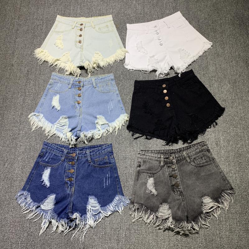 Casual Summer Women Denim Short High Waists Sexy Short Jeans