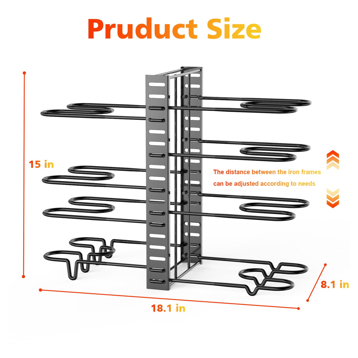 Pot And Pan Organizer, Pot Lid Holders & Pan Rack