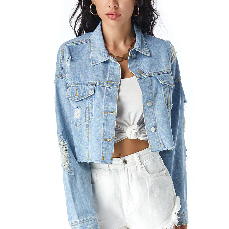 Denim Jacket Women European And American Foreign Trade