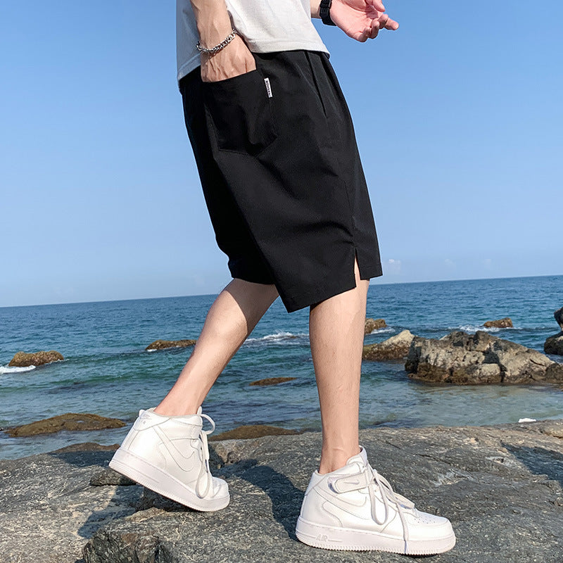 Ice Silk Shorts Summer Thin Quick-drying Casual Pants Men's Beach Basketball Sports Pants