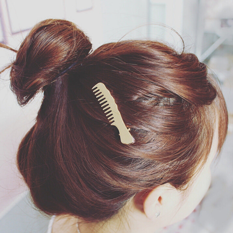 Women Hairpin Comb Pattern Hair Clip Hair Barrettes