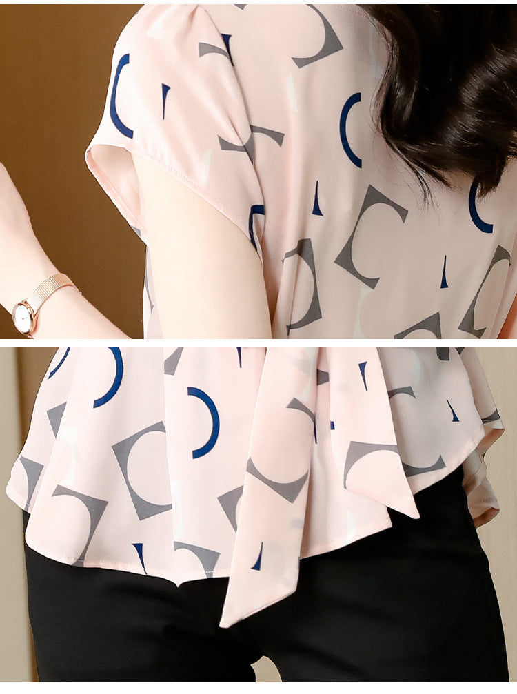 Women Casual Summer Style Chiffon Blouses Shirts