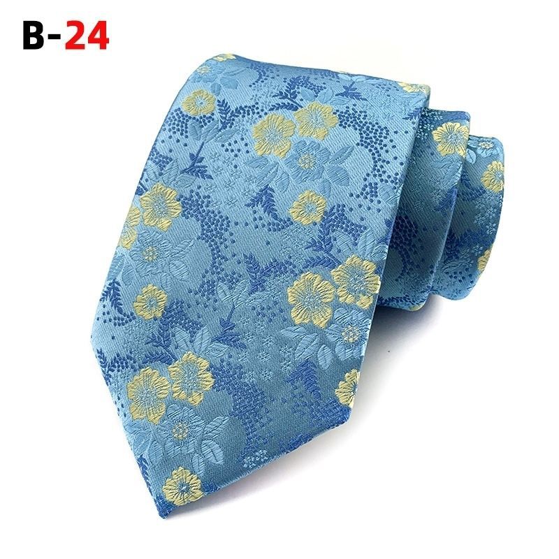 Tie New Paisley Polyester Men's Big Flower Tie Suit Wedding Best Man Tie Formal Wear