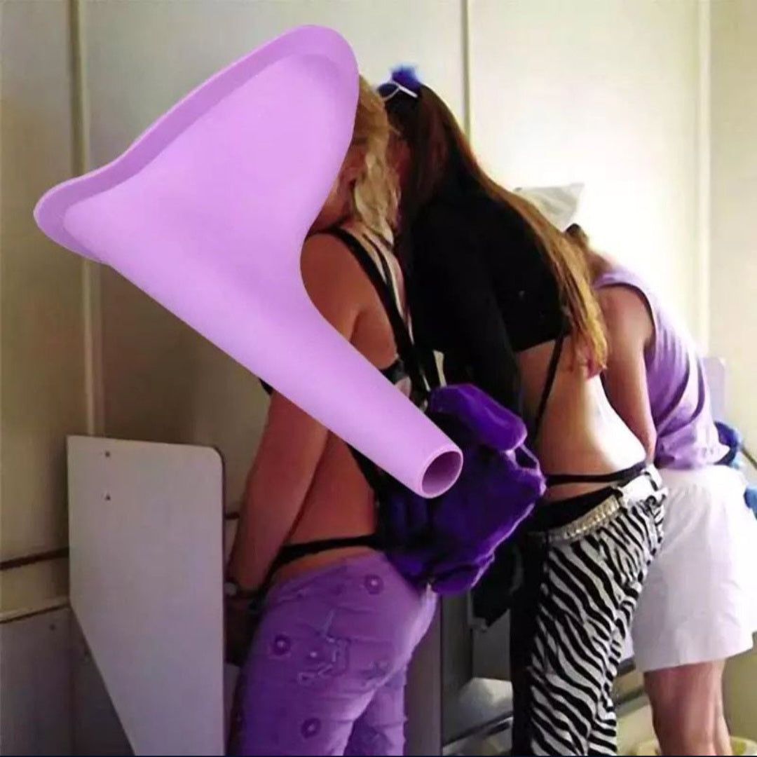 Women Standing emergency Urinal Outdoor Travel