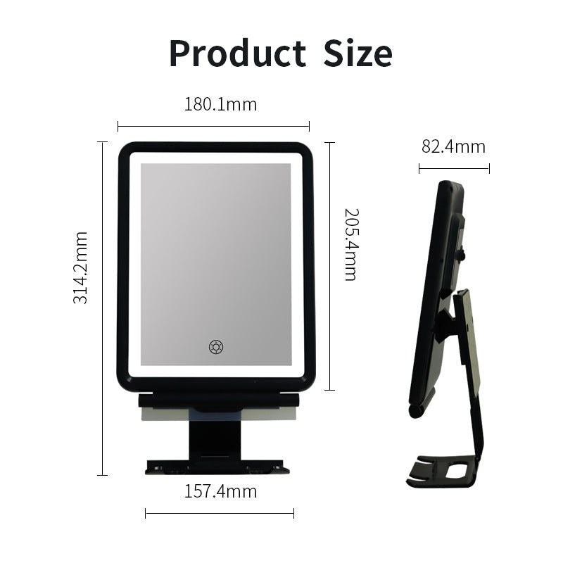 led wall mounted makeup mirror can remove fog wall mirror with shelving hanging hook men's shaving shaving light mirror