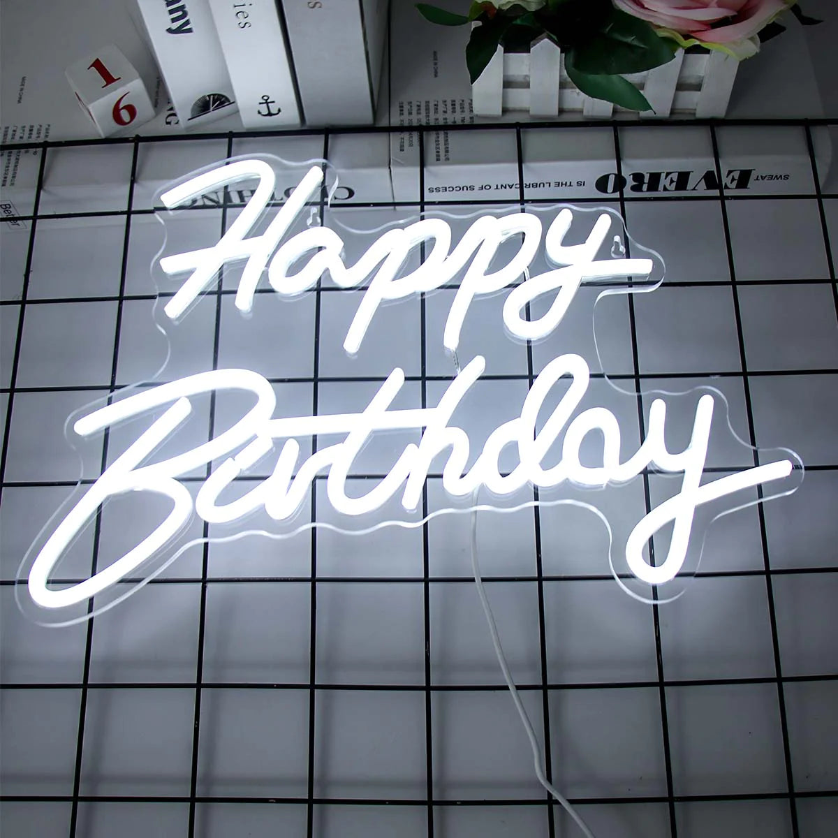 Led Happy Birthday Neon Sign Birthday Party Decoration Kids Adult Window Restaurant Happy Birthday Home Decoration