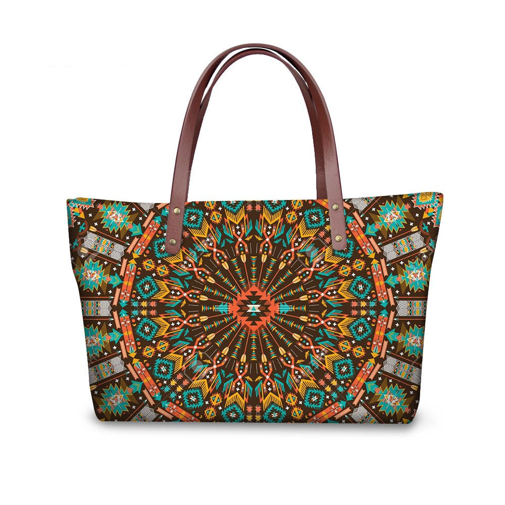 Sac à main style bohéme à tissu Africain