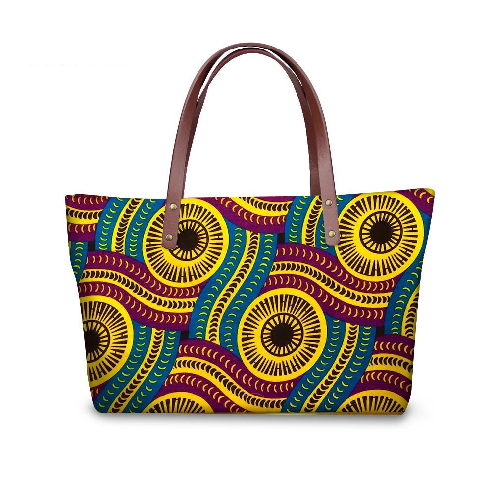 Sac à main style bohéme à tissu Africain