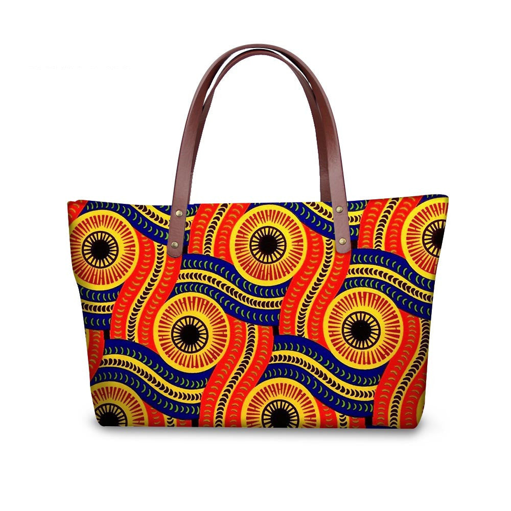 Sac à main style bohéme à tissu Africain